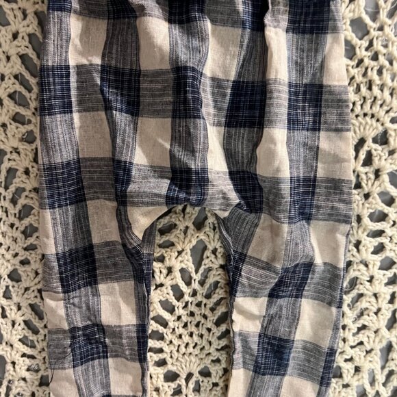 New! Jinxing Sz 4T Romper Jumpsuit Cream Blue Plaid Ruffle C08 - Picture 2 of 8